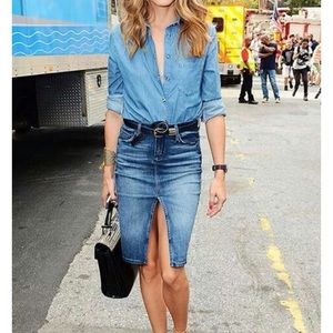 Black Orchid denim skirt